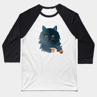 dark-blue cats with yellow eyes Baseball T-Shirt